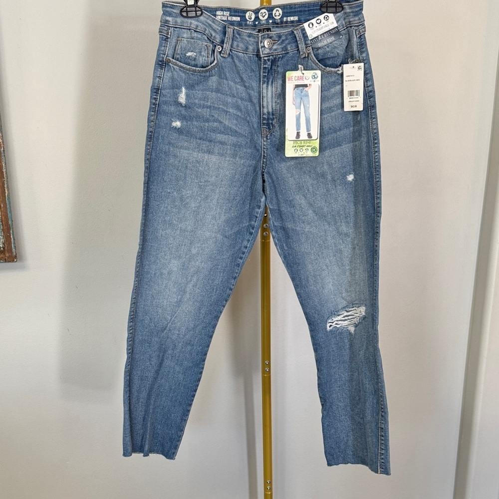 Rewash high rise slim straight ankle Cropped Jeans NWT 11